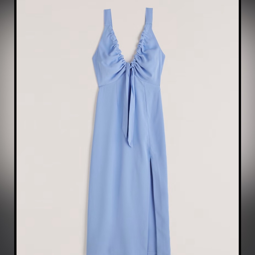 NWT Abercrombie & Fitch Cinched Neck Slip Midi Dress